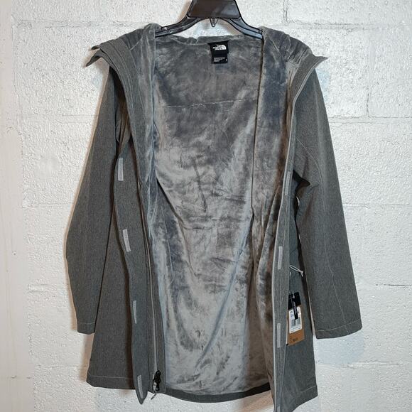 THE NORTH FACE Women's Shelbe Raschel Hooded Parka Grey, Small - Picture 5 of 13
